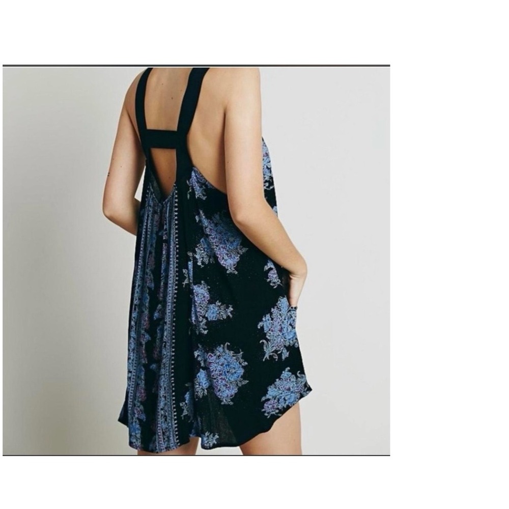 Floral‎ Border Print Tunic Dress BOHO, festival, cottagecore-western-Free People - Picture 2 of 10
